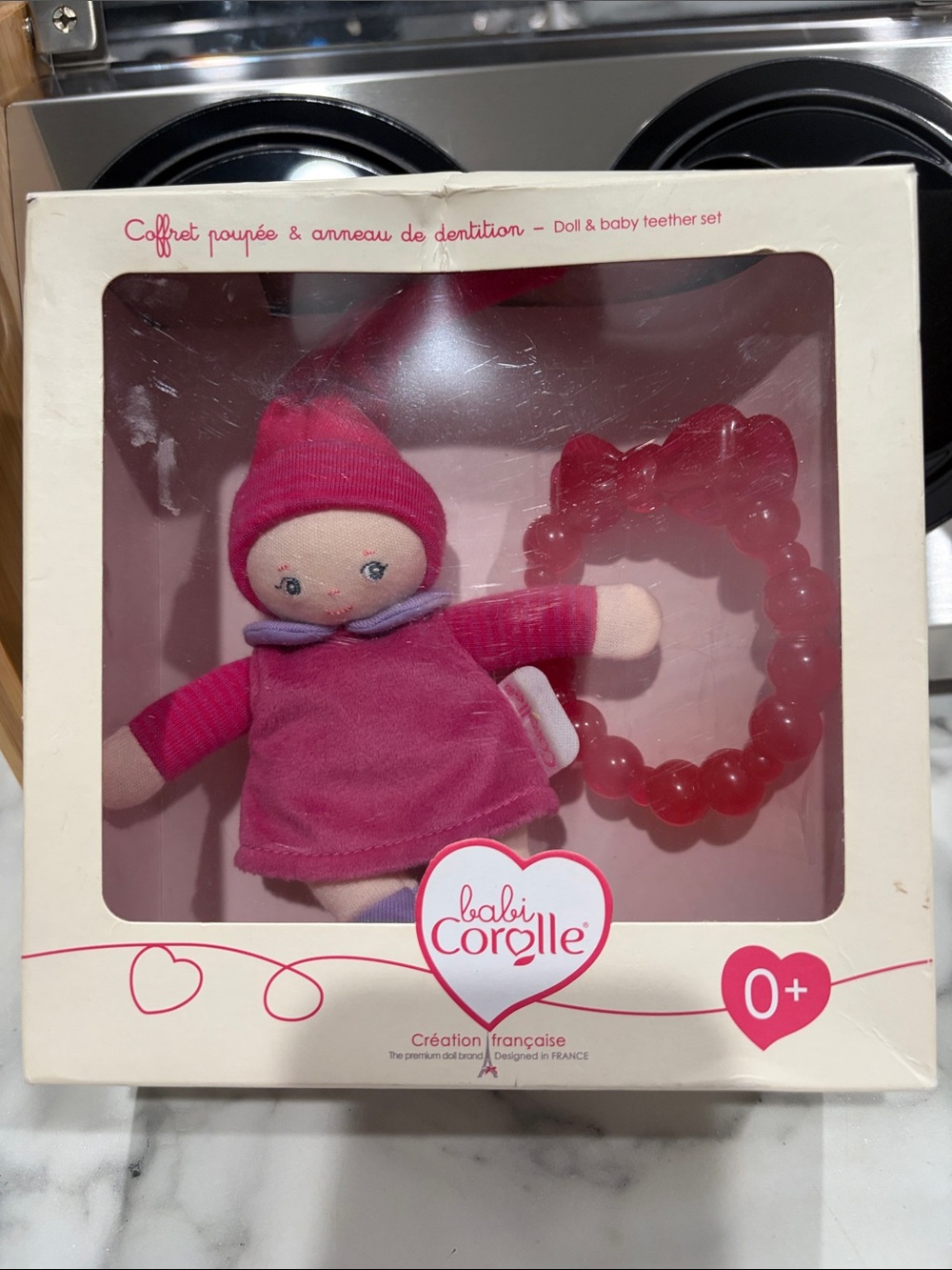 Babi Doll & Teether Set - Pink
